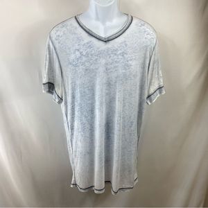Soft distressed V neck t shirt Large